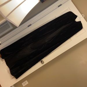 Faux Velvet cape with hood